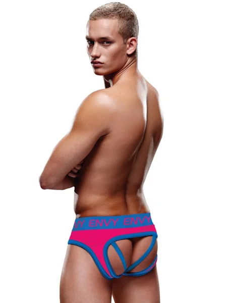 Envy Red and Blue Open Back Jock