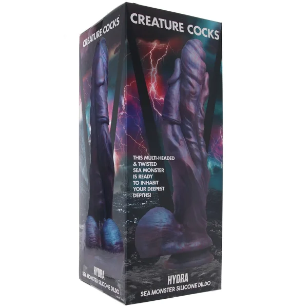 Hydra Sea Monster 10" Silicone Suction Cup Dildo With Balls By Creature Cocks