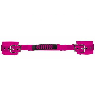 Adjustable Leather Handcuffs Pink Leather Handcuffs