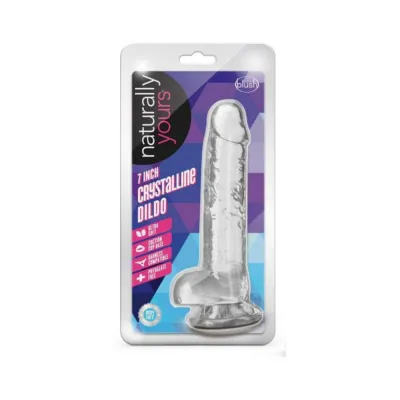 Naturally Yours Crystalline Dildo 7 In Diamond