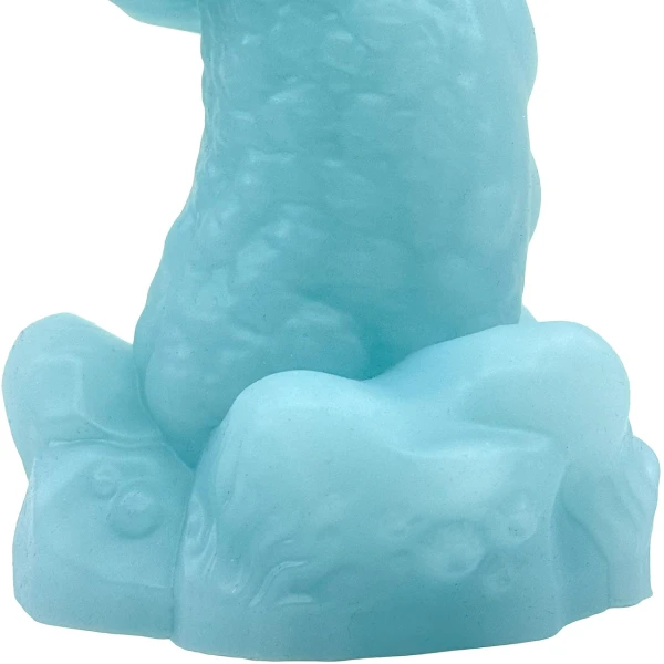 Uncover Creations Tentacle Knot II Glow In The Dark 8" Silicone Fantasy Dildo - Deep Dive Blue