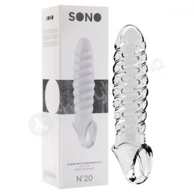 Sono No 20 Clear Dong Penis Extension Sleeve