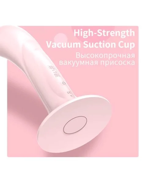 Designed By Drywell Vibrating Desire Dildo - 6.6 Inch - Pink - 8 Inch