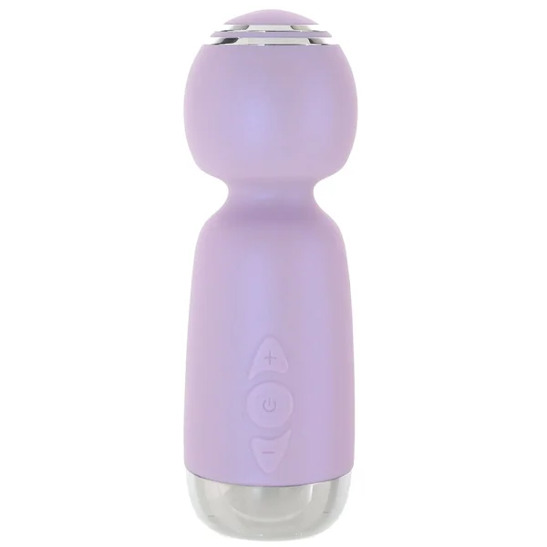 Playboy Pleasure Royal Rechargeable Silicone Vibrating Mini Massage Wand - Lavender