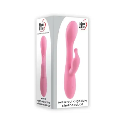 Adam Eve Eve s Rechargeable Slimline Rabbit Silicone Pink