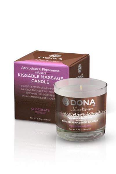DONA Kissable Massage Candle - Chocolate Mousse