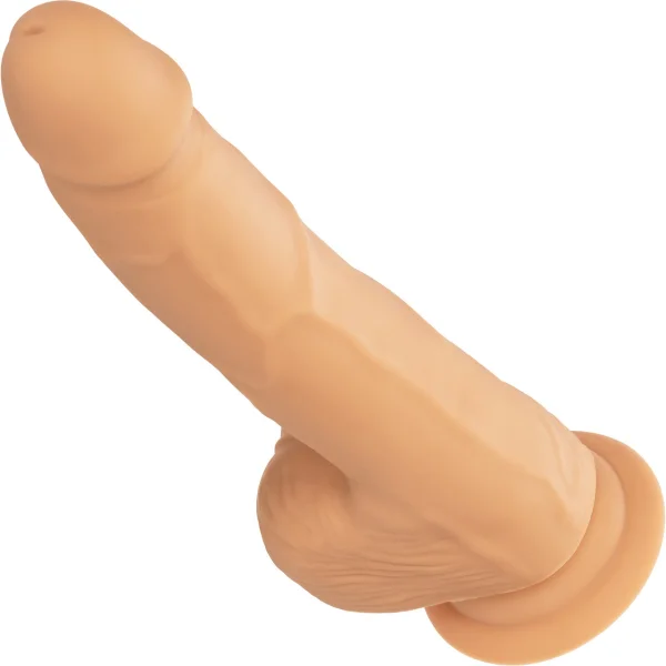 Silicone Studs Realistic 8" Suction Cup Dildo - Vanilla