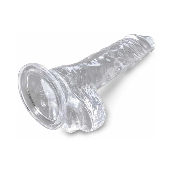 King Cock Clear 4in Cock With Balls — image 12 of 14