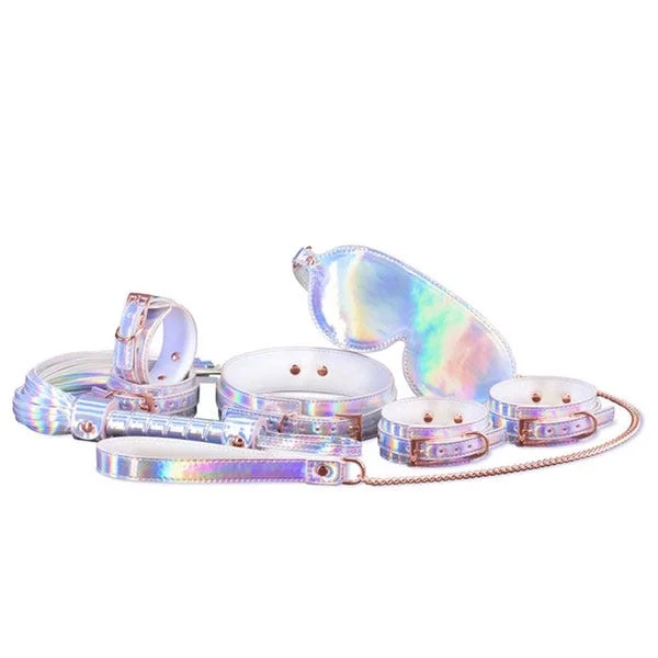 Cosmo Bondage Holographic Rainbow 6 Piece BDSM Kit
