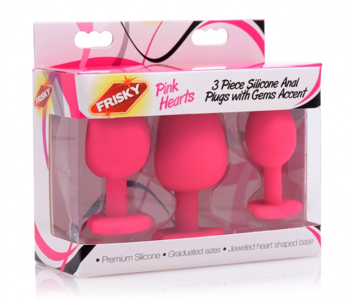 Pink Hearts Anal Trainer Kit