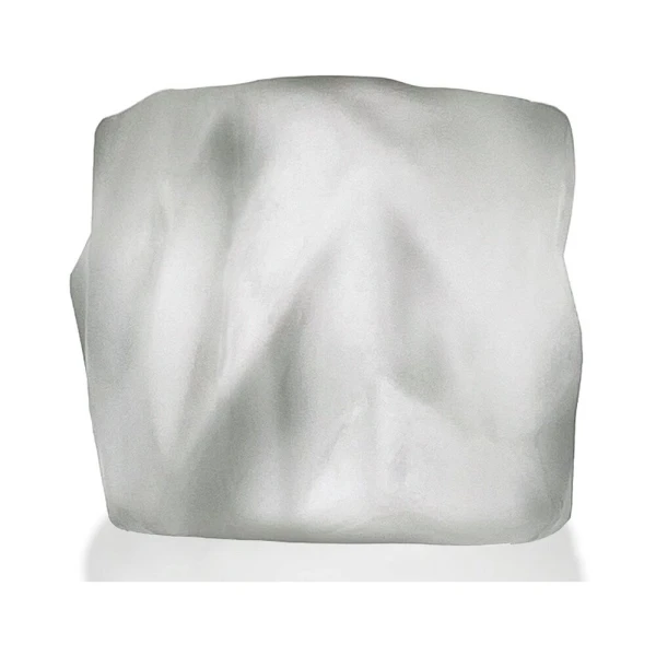 Extreme Bondage Gear:  Hunkyjunk Fractal Tactile Ballstretcher Clear Ice