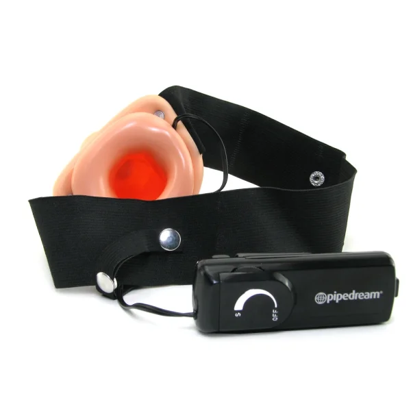 Pipe Dreams Fetish Fantasy Series  8" Vibrating Hollow Strap-On