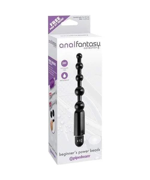 Anal Fantasy Collection Beginners Power Beads - Black
