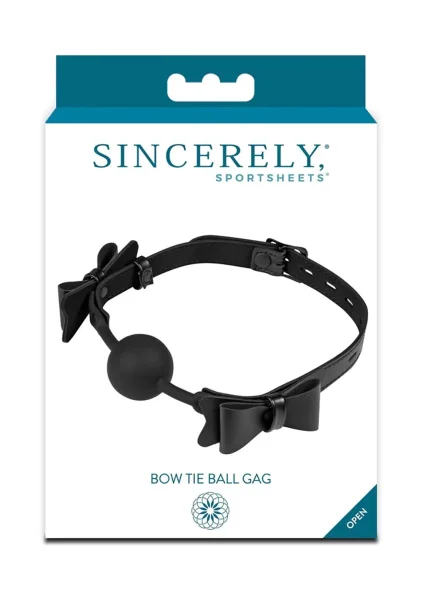 Sincerely Bow Tie Silicone Ball Gag By Sportsheets