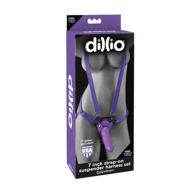 Dillio 7 Inch Strap on Suspender Harness Set 7inch