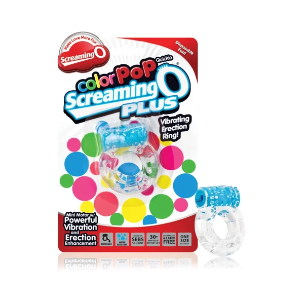 Color Pop Quickie Screaming O Plus Erection Ring