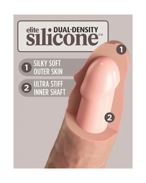 King Cock Elite Dual Density Silicone Dildo