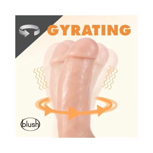 Dr. Skin - Dr. Spin 7" Gyrating Dildo Vanilla — image 7 of 10
