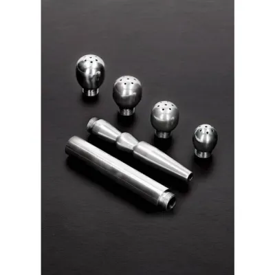 Deluxe Douche 6 Piece Set Silver