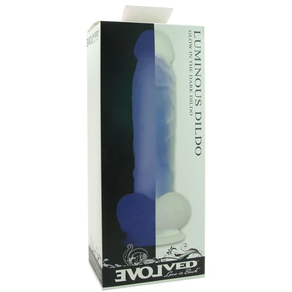 Evolved Luminous Glow in the Dark Dildo, Dual-Density Silicone