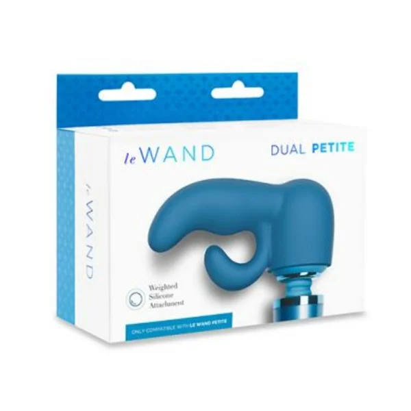 Le Wand Dual Petite Silicone Attachment For The Le Wand Petite Massager - Blue