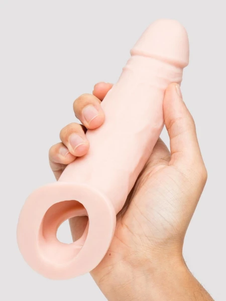 Lovehoney Real-Feel Penis Extender 1.5 Inch with Ball Loop - Flesh Pink