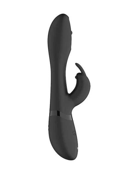 Mira - Spinning G-spot Rabbit  - Black - 8 Inch