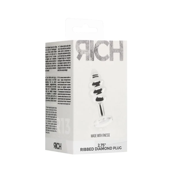 Rich Ribbed Diamond Plug  2.75 Inch — image 10 of 10