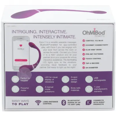 Kiiroo OhMiBod Esca 2 Wearable Interactive G Spot Vibrator