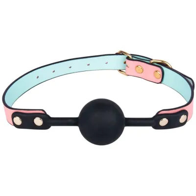 Bondara Luxe Bow To Me Pink PU Ball Gag