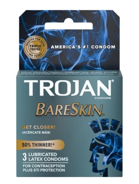 Trojan BareSkin Premium Lubricated Condoms - 3 Pack & 10 Pack Available!