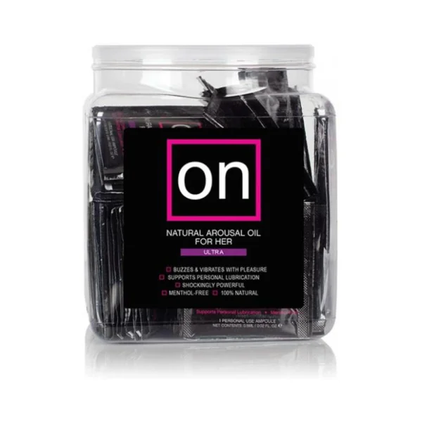 On For Her Arousal Oil Ultra - Tub Of 75 Single Use Ampoule