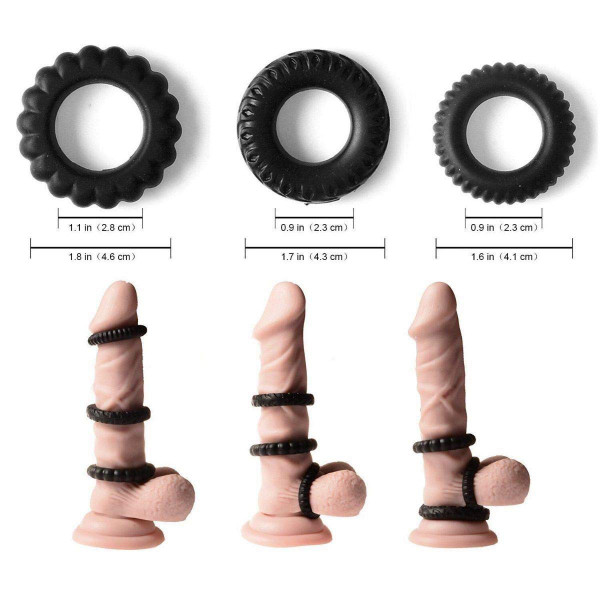 Silicone Erection Ring Set