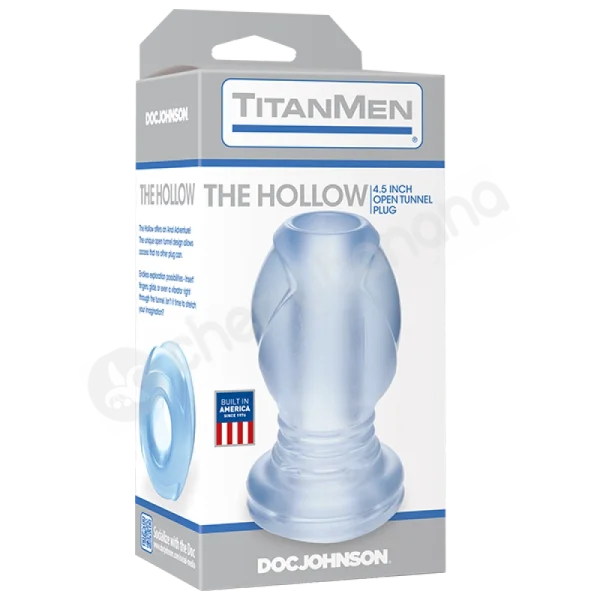 Titanmen The Hollow Clear Open Tunnel Butt Plug