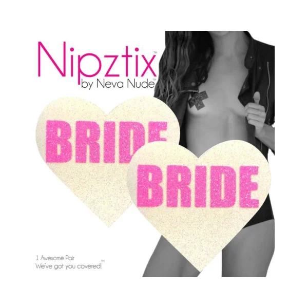 Neva Nude Pasty Bride Heart Uv Neon Pink — image 4 of 7