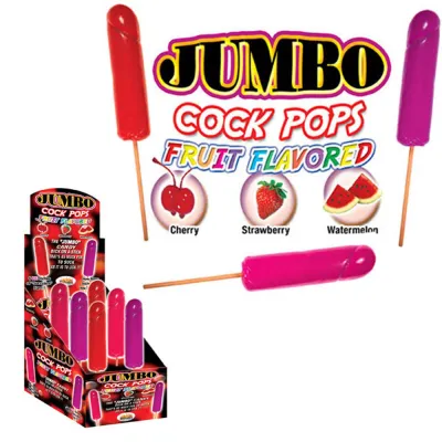 Jumbo Cock Pops Asst Fruit Flavor 6 DP