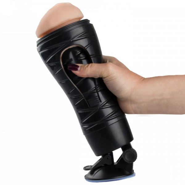 Bondara Squeeze Me Suction Cup Masturbator with Swivel Mount — image 4 of 4