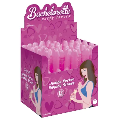 Pipe Dreams Bachelorette Party Favors Jumbo Pecker Straws