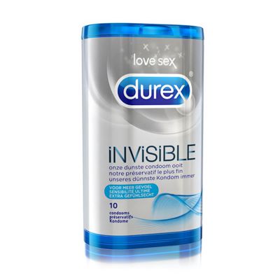 Durex Invisible Condoms 10 Pcs 10pk