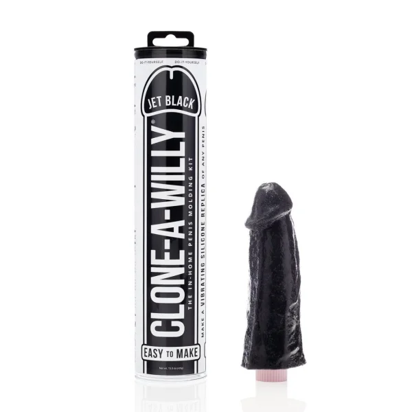 Clone-A-Willy Make Your Own Vibrating Silicone Dildo - Jet Black