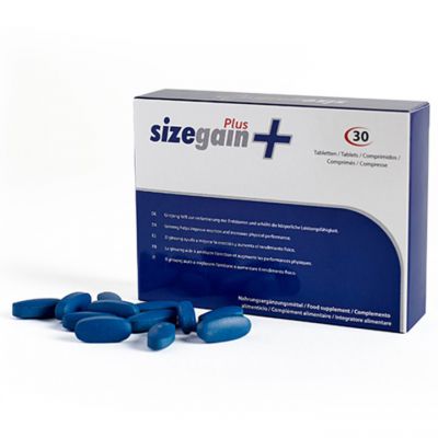 Natural SizeGain Plus Penis Enlargement Pills 30 Capsules