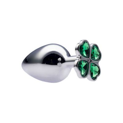 Kink Range Flower Gem Butt Plug 3 7 Inch Green Large