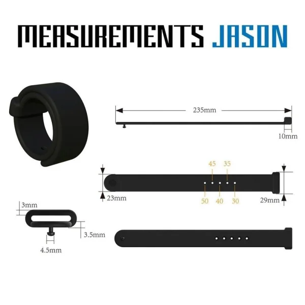 Velv'Or Rooster Jason Adjustable Hard Silicone Cock Ring - Black — image 10 of 11