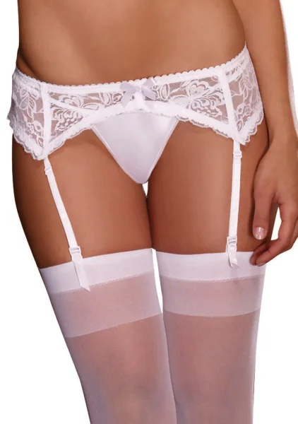 Stretch Lace Garter Belt with Scalloped Hem — image 5 of 8