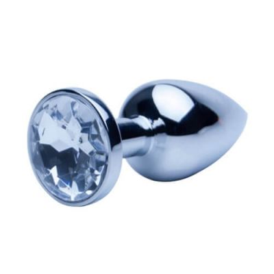 Precious Metals Silver Anal Plug Large
