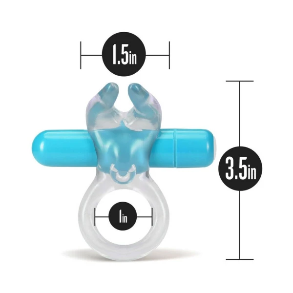 Play With Me - Bull Vibrating C-ring - Blue