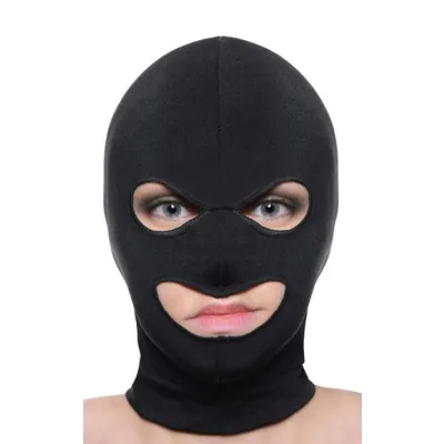 Facade Spandex Hood With Eyes And Mouth Holes Black O S