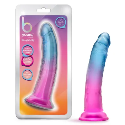 B Yours Beautiful Sky 7 Inch Dildo Sunset