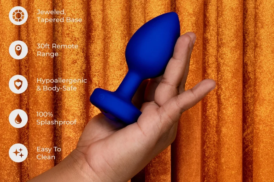 B-Vibe Vibrating Jewel Plug L/XL