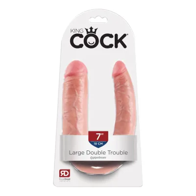 King Cock Double Trouble Large Flesh